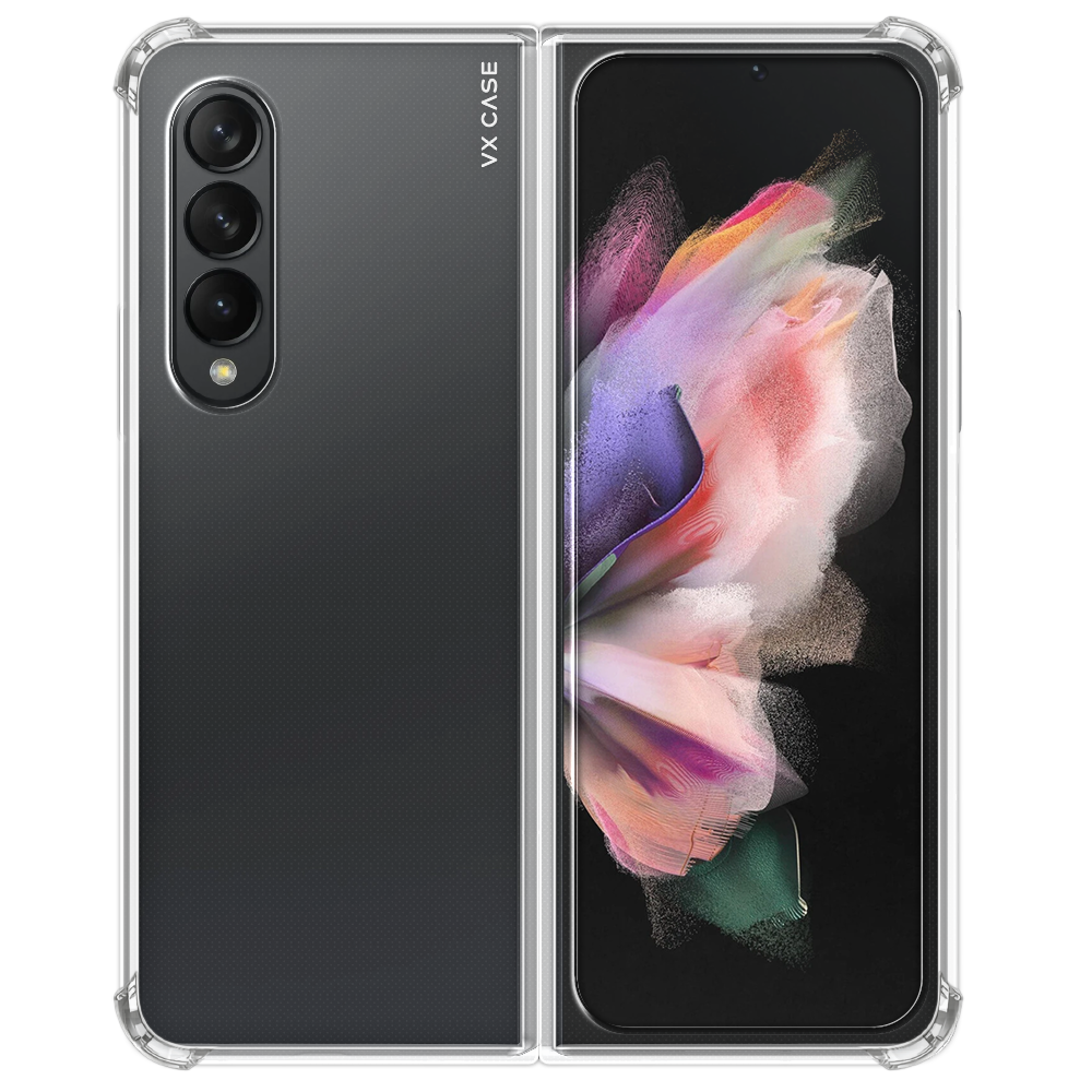 Capa para Galaxy Z Fold 3 Transparente - Silicone Rígida