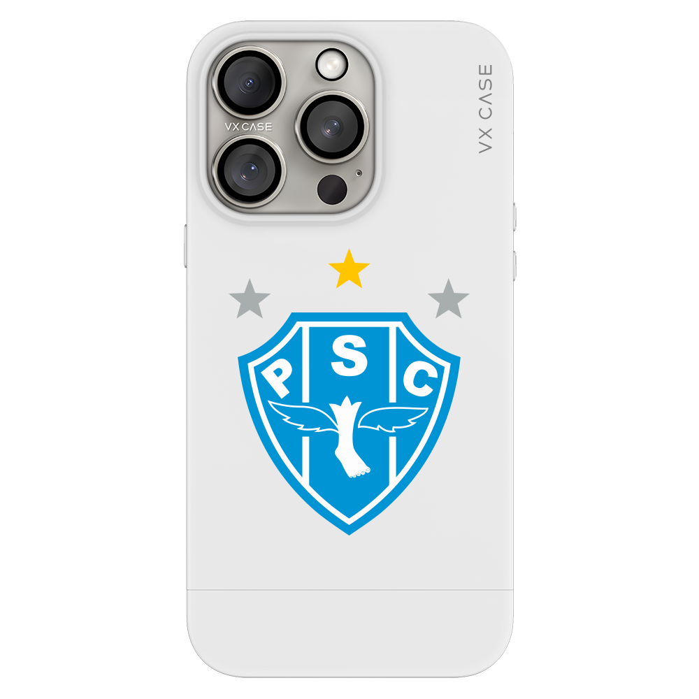 Capa iPhone 15 Pro Max Branca - Paysandu Sport Club