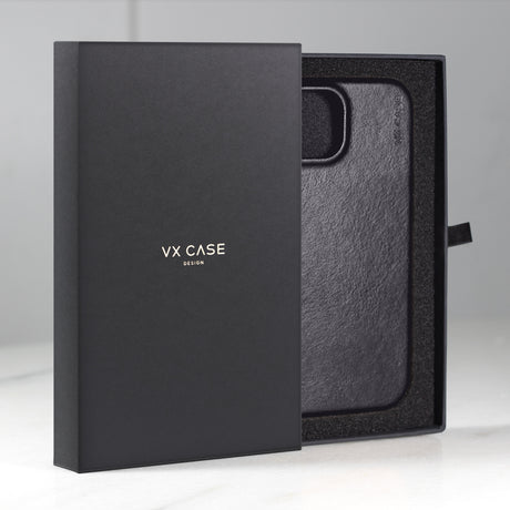 Capa Couro Magsafe VX Case para iPhone 15 Pro Max - Preta