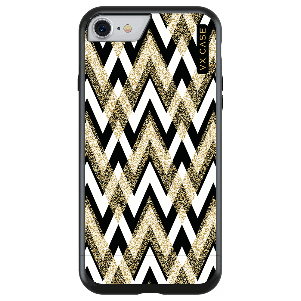 Capa para iPhone 7 de Polímero Chevron Style - Preta