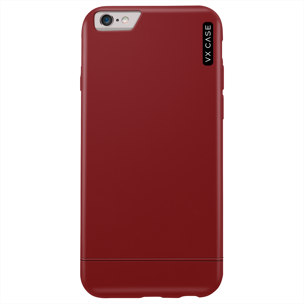 Capa para iPhone 6 de Polímero Vermelha Fosca